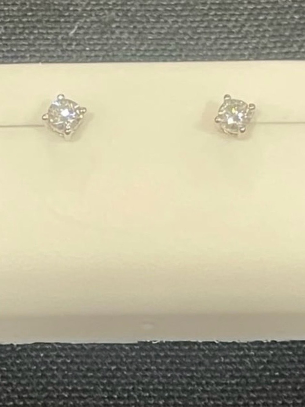 924 silver 0.25ctw Moissanite stud push back earrings